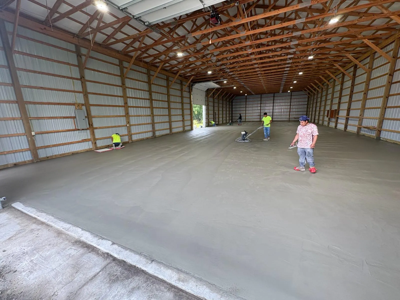 New concrete section beside older existing concrete in Indianapolis