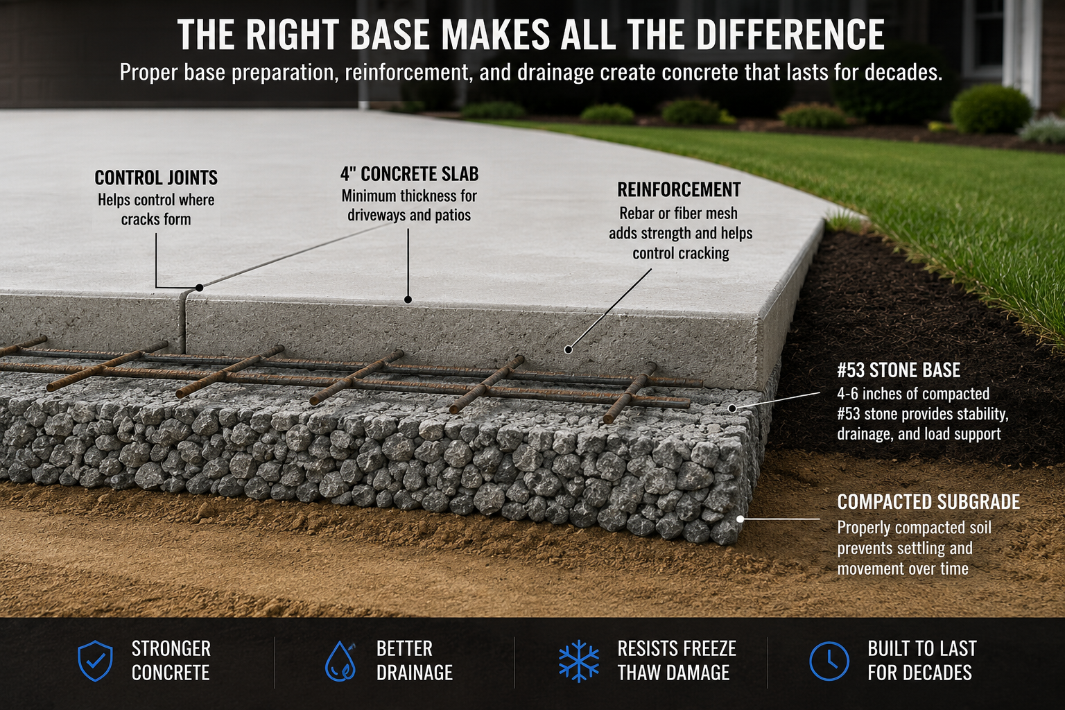 best base for concrete 53 stone indianapolis