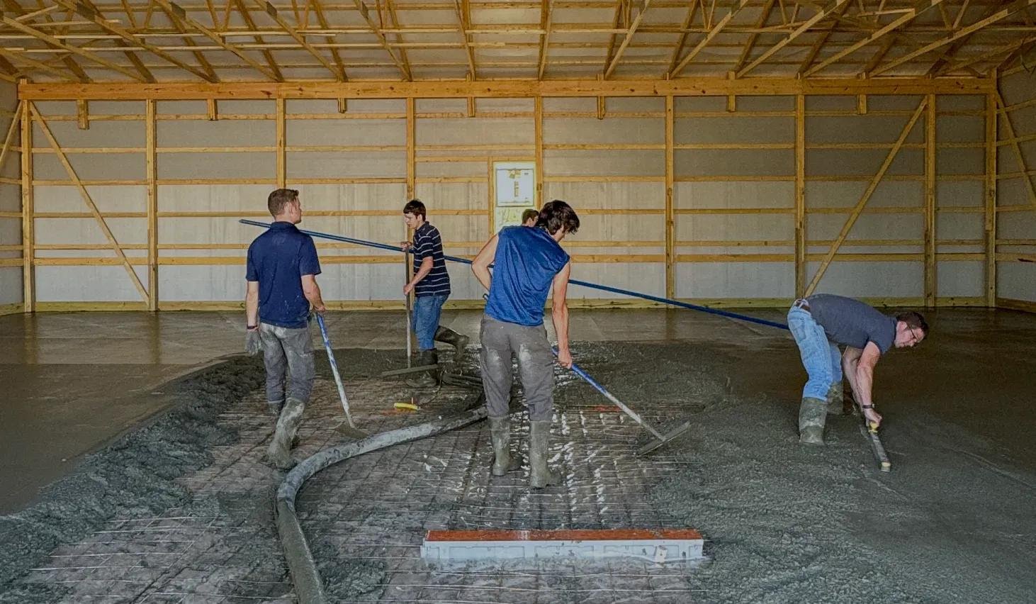 New concrete section beside older existing concrete in Indianapolis